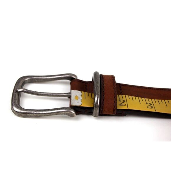 ALESBURY BROWN GENUINE LEATHER 1.5"Wd CASUAL DRESS MEN'S BELT Sz 44/110 (I11 - Picture 13 of 16